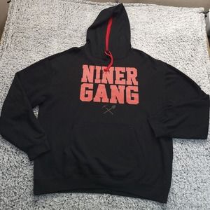 San Francisco Niner Gang Hoodie Men 2XL Black Red Bang Bang Sweatshirt Football